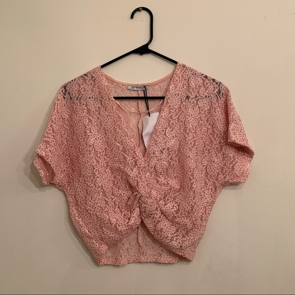 NWT Zara Lace Crop Top - Picture 1 of 5